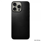 Nomad iPhone 15 Pro Max Skin Magnetic nahkainen takakansi Horween Musta
