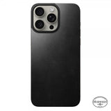 Nomad iPhone 15 Pro Max Skin Magnetic nahkainen takakansi Horween Musta