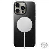 Nomad iPhone 15 Pro Max Skin Magnetic nahkainen takakansi Horween Musta