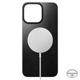 Nomad iPhone 15 Pro Max Skin Magnetic nahkainen takakansi Horween Musta