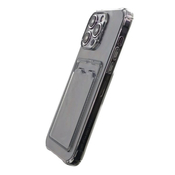 iPhone 15 Pro Max Kuori Korttipidike Iskunkestävä Musta