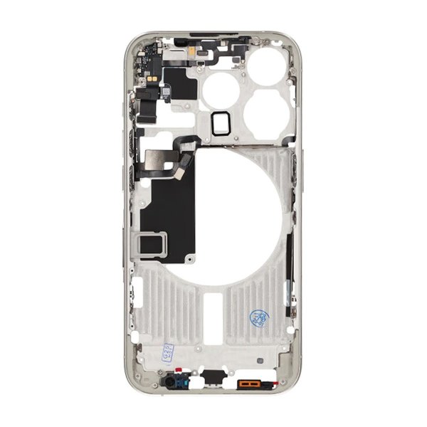 iPhone 15 Pro Keskirunko pienosilla OEM - Titaanivalkoinen