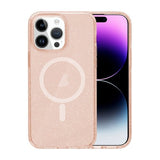 iPhone 15 Pro -kuori, glitter, MagSafe, kulta