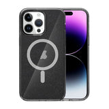 iPhone 15 Pro Kuori Glitter MagSafe Musta