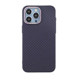 iPhone 15 Pro Kuori Hiilikuitukuvio Violetti