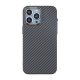 iPhone 15 Pro Hiilikuitukuvioitu Kuori Musta