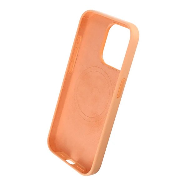 Rvelon iPhone 15 Pro Kuori Silikoni MagSafe Keltainen