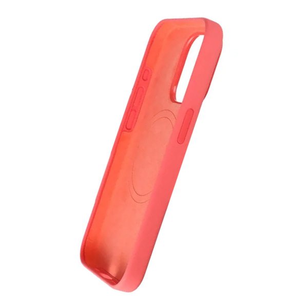Rvelon iPhone 15 Pro Silikonikuori MagSafe Punainen
