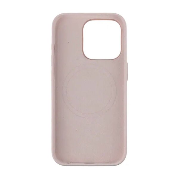 Rvelon iPhone 15 Pro -silikonikuori MagSafe-ominaisuudella, vaaleanpunainen