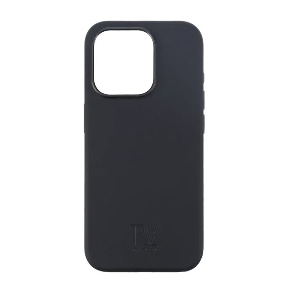 Rvelon iPhone 15 Pro -silikonikuori MagSafe, musta