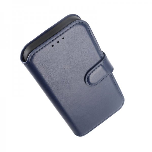 Rvelon iPhone 15 Pro Kotelo, aitoa nahkaa, sininen