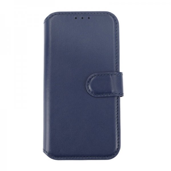 Rvelon iPhone 15 Pro Kotelo, aitoa nahkaa, sininen