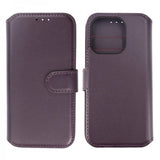 Rvelon iPhone 15 Pro -suojakuori, aitoa nahkaa, violetti