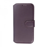 Rvelon iPhone 15 Pro -suojakuori, aitoa nahkaa, violetti