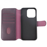 Rvelon iPhone 15 Pro -suojakuori, aitoa nahkaa, violetti