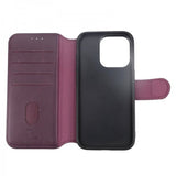 Rvelon iPhone 15 Pro Kotelo 4 korttipaikkaa MagSafe violetti