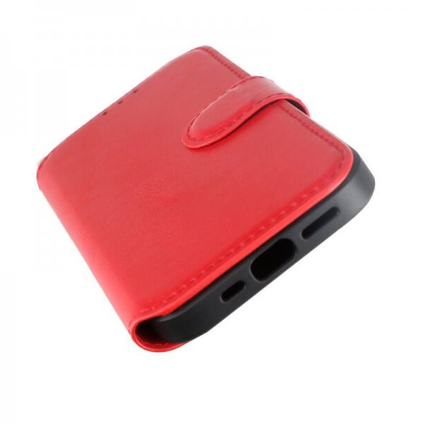 Rvelon iPhone 15 Pro Kotelo 4 Korttipaikkaa MagSafe Punainen