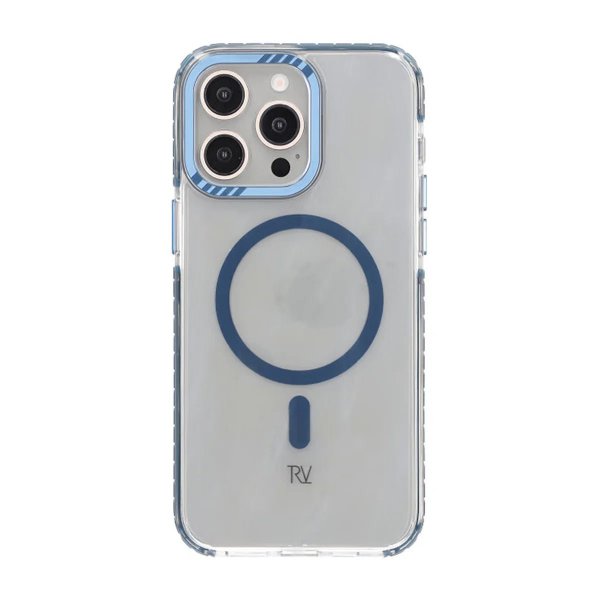 Rvelon iPhone 15 Pro Kuori TPU MagSafe Sininen