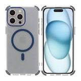 Rvelon iPhone 15 Pro -kuori, vahvistetut kulmat, sininen