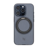 Rvelon iPhone 15 Pro Kuori Pyörivä MagSafe Jalusta Musta