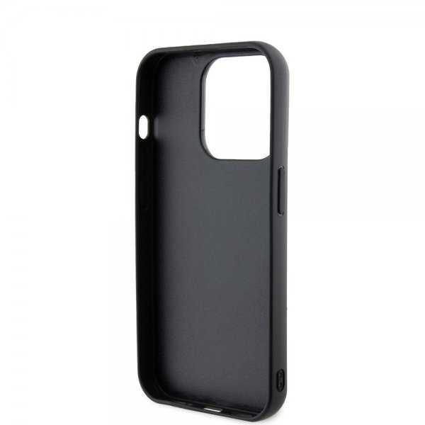 Karl Lagerfeld iPhone 15 Pro -suojakuori 3D Rubber Karl & Choupette musta