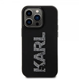 Karl Lagerfeld iPhone 15 Pro Kuori 3D Rubber Karl Musta