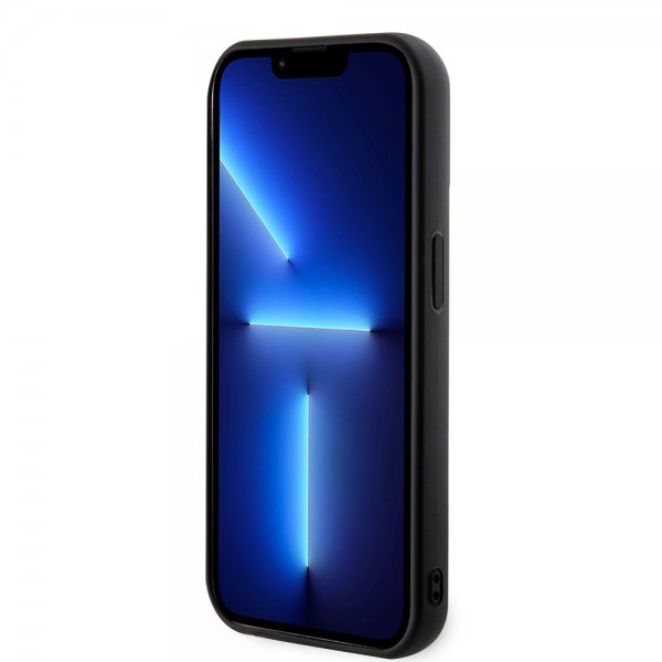 Karl Lagerfeld iPhone 15 Pro Kuori 3D Rubber Karl Musta