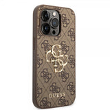 Guess iPhone 15 Pro Kuori 4G Logo Ruskea