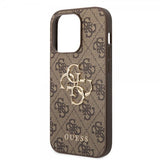 Guess iPhone 15 Pro Kuori 4G Logo Ruskea