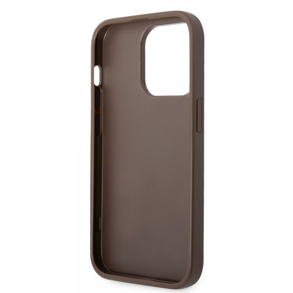 Guess iPhone 15 Pro Kuori 4G Logo Ruskea