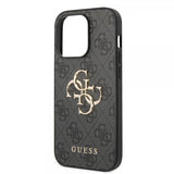 Guess iPhone 15 Pro kuori 4G Logo harmaa