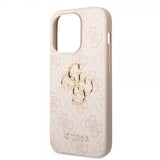 Guess iPhone 15 Pro -kuori 4G Logo Pinkki