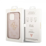 Guess iPhone 15 Pro -kuori 4G Logo Pinkki