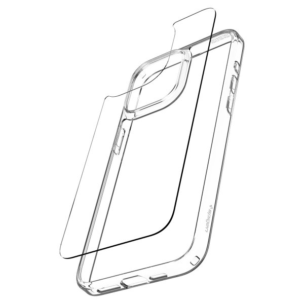 Spigen iPhone 15 Pro Air Skin Hybrid -kirkas suojakuori