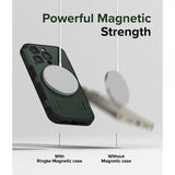 Ringke iPhone 15 Pro -suojakuori Alles MagSafe, tummanvihreä