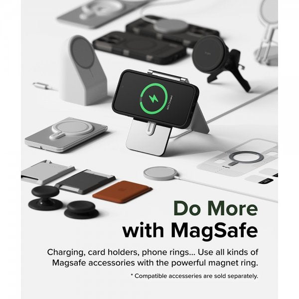 Ringke iPhone 15 Pro -suojakuori Alles MagSafe Gun Metal
