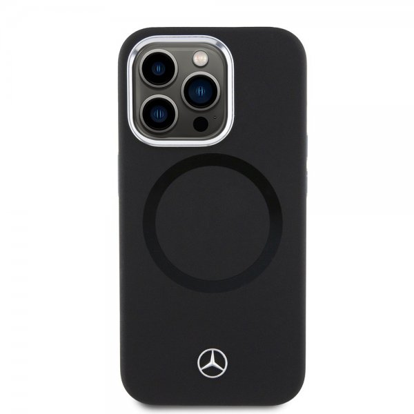 Mercedes Benz iPhone 15 Pro Bicolor MagSafe -suojakuori, musta