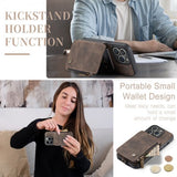 CaseMe iPhone 15 Pro -suojakuori C20-sarja Kahvi