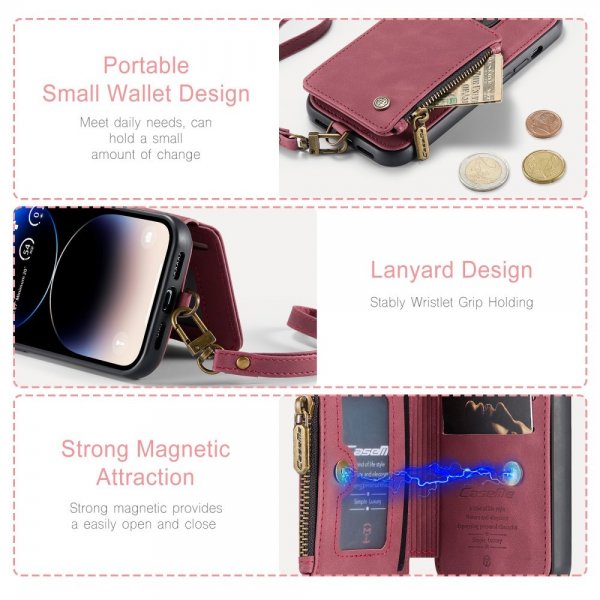 CaseMe iPhone 15 Pro -suojakuori C20 Series Punainen