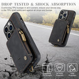 CaseMe iPhone 15 Pro -suojakuori C20 Series, musta