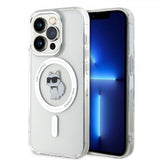 Karl Lagerfeld iPhone 15 Pro -kuori Choupette MagSafe Transparent