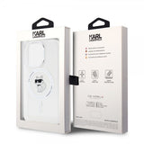Karl Lagerfeld iPhone 15 Pro -kuori Choupette MagSafe Transparent