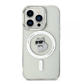 Karl Lagerfeld iPhone 15 Pro -kuori Choupette MagSafe Transparent