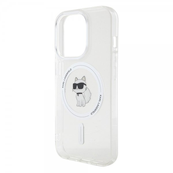 Karl Lagerfeld iPhone 15 Pro -kuori Choupette MagSafe Transparent