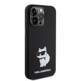 Karl Lagerfeld iPhone 15 Pro -suojakuori Choupette NFT, musta