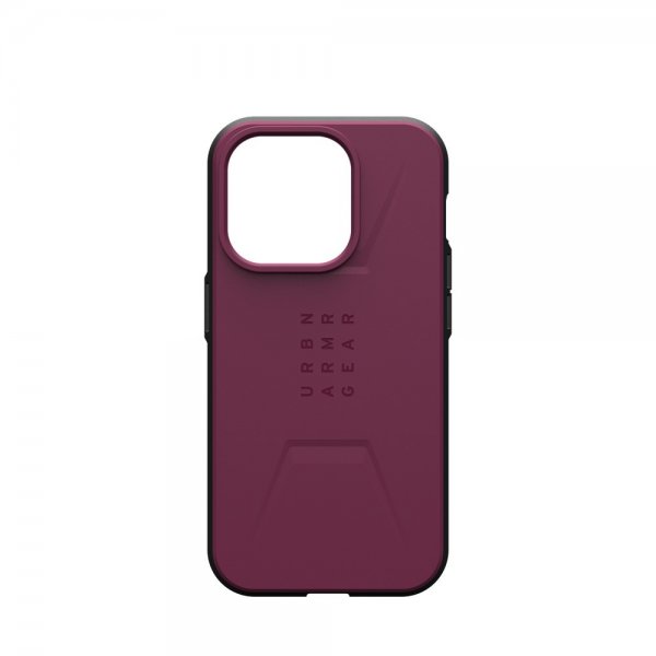 Urban Armor Gear (UAG) iPhone 15 Pro Civilian MagSafe -suojakuori, bordeaux
