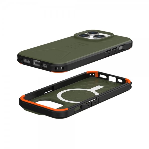 Urban Armor Gear (UAG) iPhone 15 Pro -suojakuori Civilian MagSafe Olive Drab