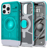 Spigen iPhone 15 Pro -suojakuori Classic C1 MagFit Bondi Blue
