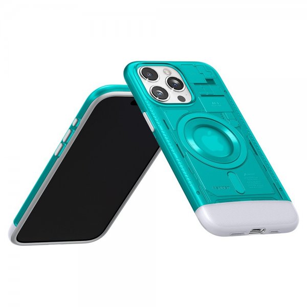 Spigen iPhone 15 Pro -suojakuori Classic C1 MagFit Bondi Blue