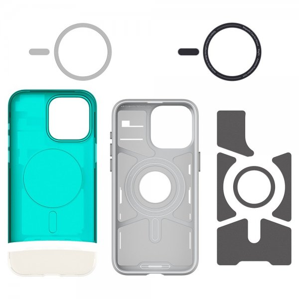 Spigen iPhone 15 Pro -suojakuori Classic C1 MagFit Bondi Blue